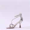 Una Healy Outlaw Glitter Strap High Heel - Chrome